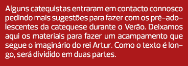 Alguns catequistas entraram em contacto connosco pedindo mais sugestões para fazer com os pré-adolescentes da cateque...